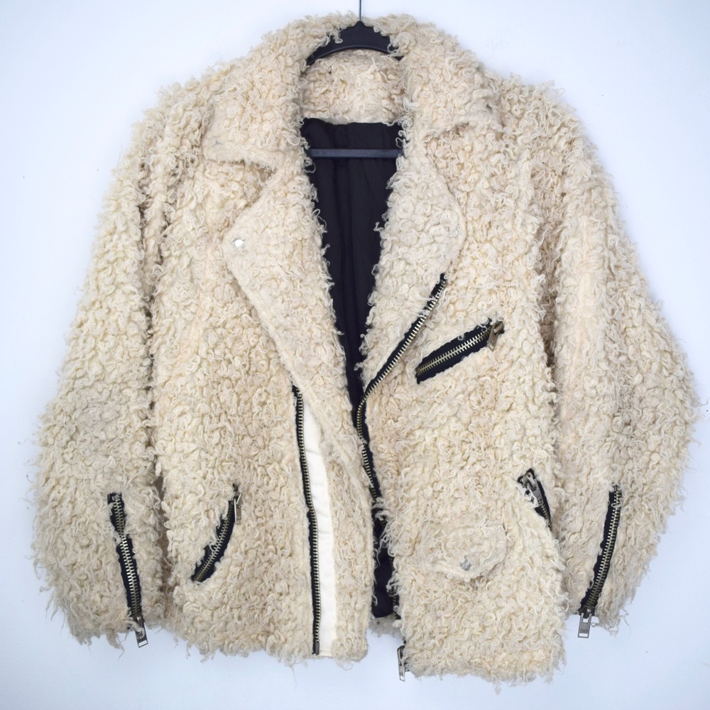 Unif Cream Fuzzy Jacket - image 5